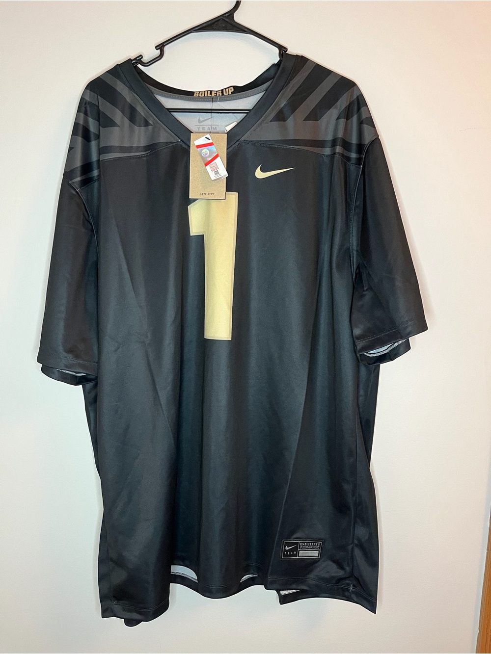 Nike Men’s Black & Gold Team Football Jersey